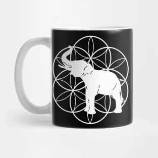 Funny Elephant Geometry T-shirt Mug